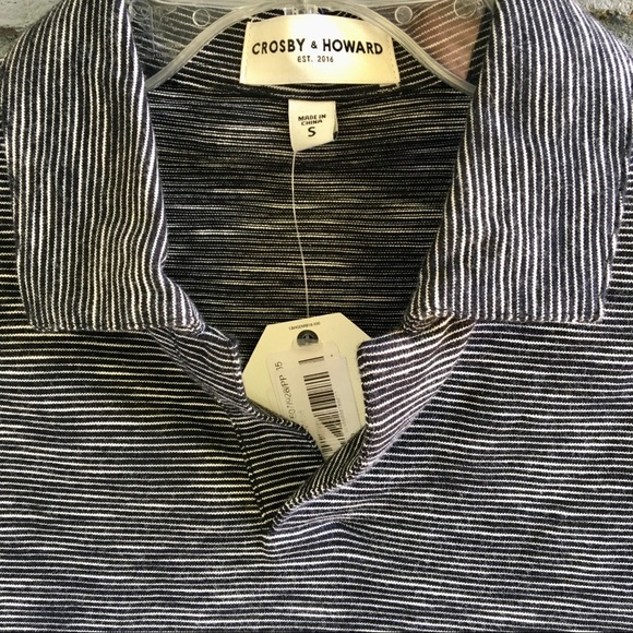 Crosby & Howard Shirts Crosby Howard Cotton Polo Style Short Sleeve